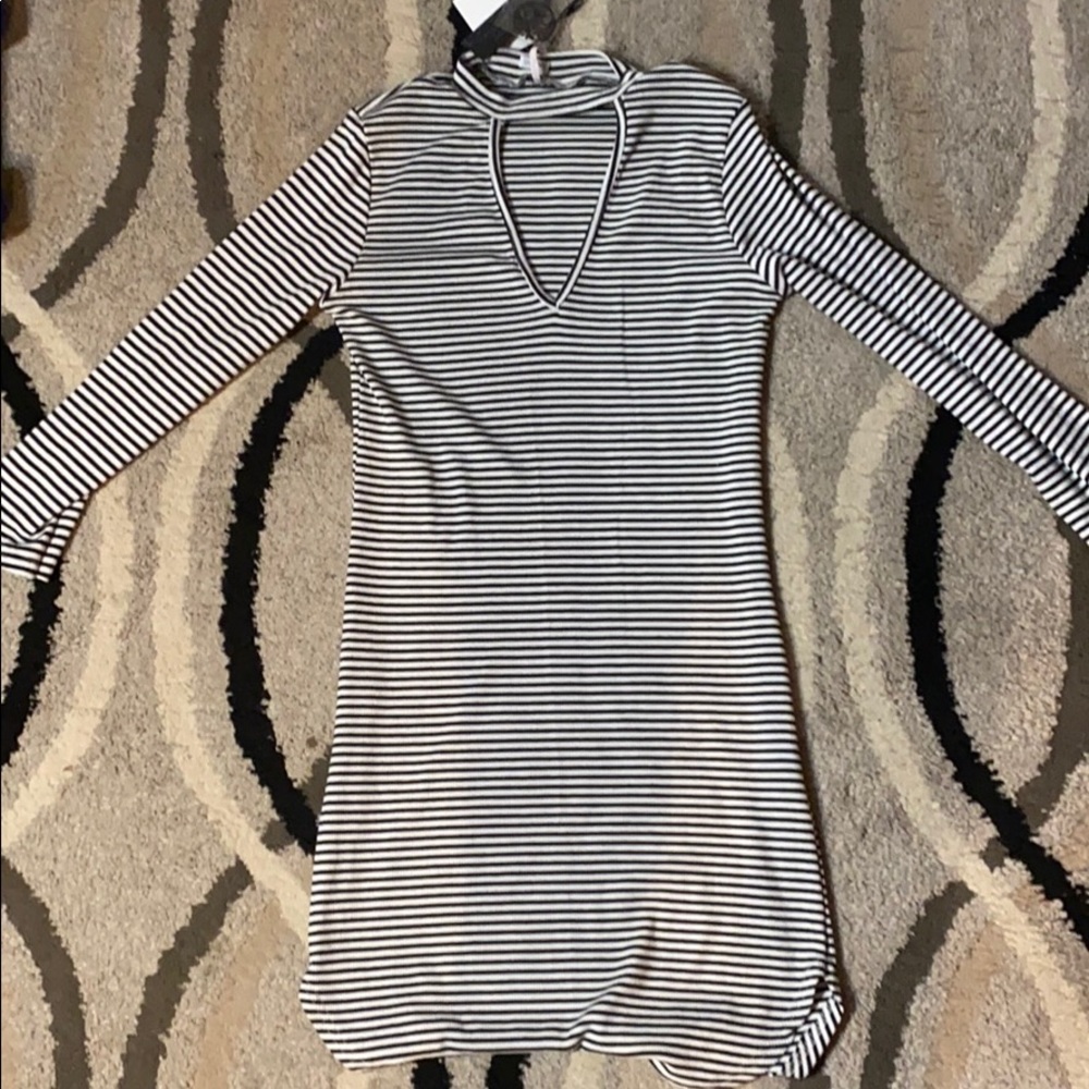 Bodycon stripped dress